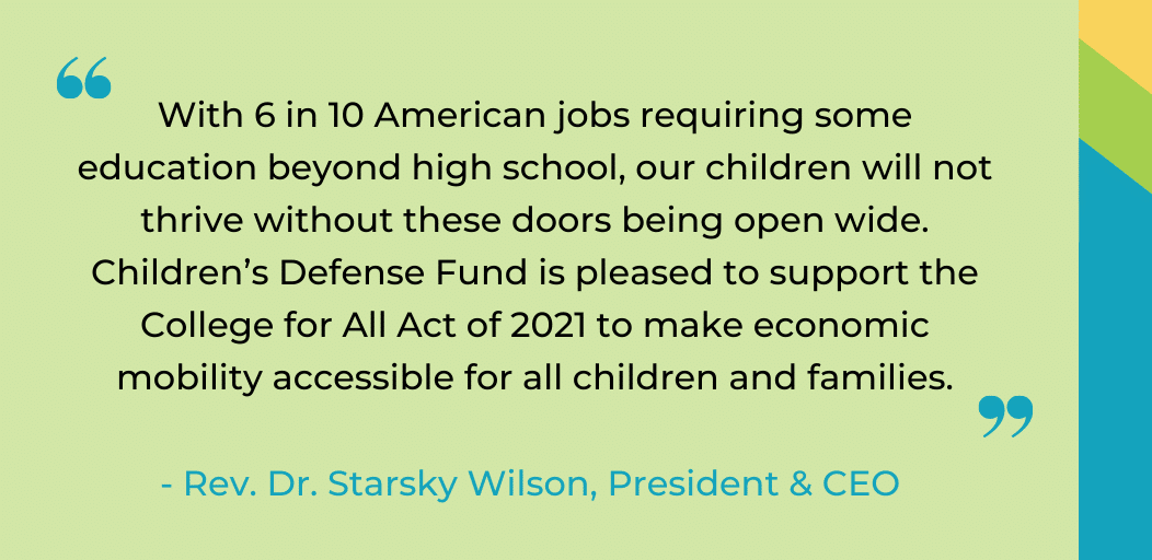 The College for All Act Will Open Doors to Higher Education and