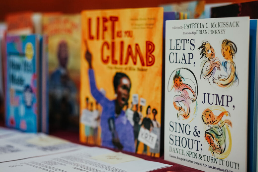 Books on display at CDF Freedom Schools training